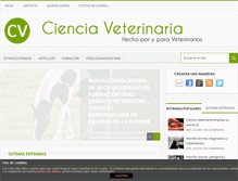 Tablet Screenshot of cienciaveterinaria.com